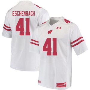 Men's Wisconsin Badgers #41 Jack Eschenbach White Stitched Jerseys 898214-499
