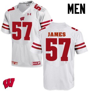 Mens Badgers #57 Alec James White NCAA Jersey 378543-143