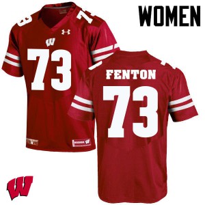 Women Wisconsin Badgers #73 Alex Fenton Red University Jersey 248266-254