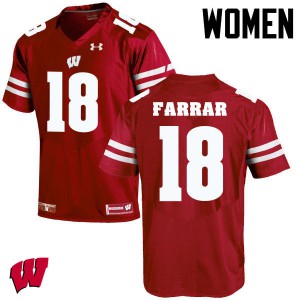Women's Badgers #21 Arrington Farrar Red Alumni Jerseys 985324-814