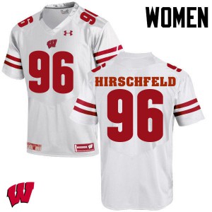 Womens University of Wisconsin #96 Billy Hirschfeld White Alumni Jersey 626925-328