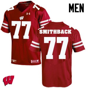 Men Wisconsin #77 Blake Smithback Red NCAA Jersey 822828-323