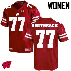 Women's Badgers #77 Blake Smithback Red University Jerseys 991042-264