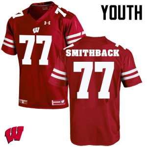 Youth UW #77 Blake Smithback Red Football Jerseys 822688-282