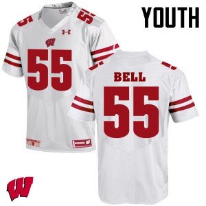 Youth Wisconsin Badgers #49 Christian Bell White Alumni Jersey 517359-684