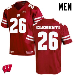 Men Wisconsin Badgers #26 Chris Clementi Red Player Jerseys 840637-351