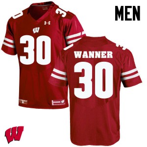 Men's Wisconsin Badgers #30 Coy Wanner Red NCAA Jerseys 645105-846