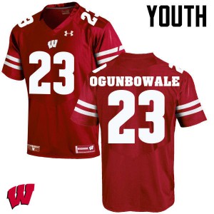 Youth University of Wisconsin #23 Dare Ogunbowale Red NCAA Jersey 565855-993