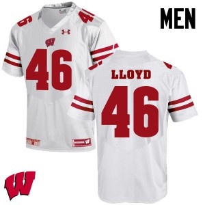 Men Wisconsin #42 Gabe Lloyd White Player Jersey 537427-710