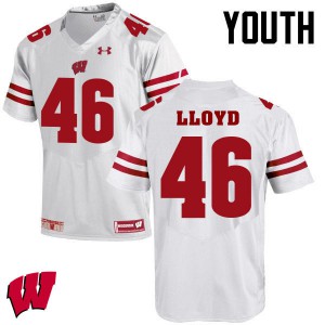Youth Wisconsin #46 Gabe Lloyd White Football Jerseys 259075-157