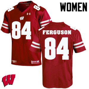 Womens UW #84 Jake Ferguson Red NCAA Jersey 349814-232