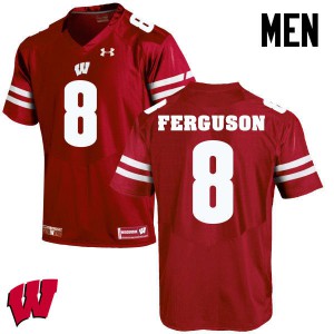 Men University of Wisconsin #36 Joe Ferguson Red Embroidery Jerseys 417367-283