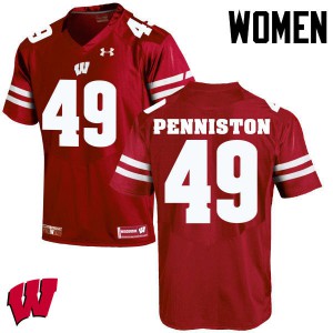 Women UW #49 Kyle Penniston Red University Jerseys 195890-443