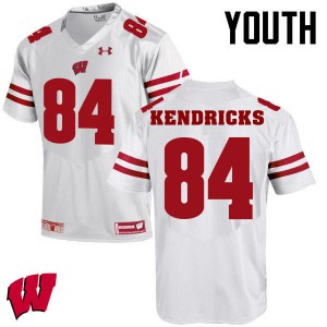 Youth Wisconsin Badgers #84 Lance Kendricks White College Jersey 275049-871