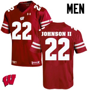 Men Wisconsin Badgers #22 Patrick Johnson Ii Red Stitch Jerseys 112026-937