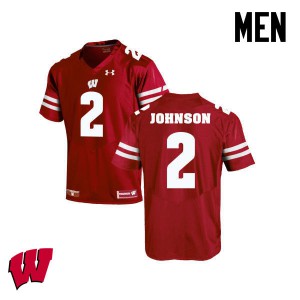Men University of Wisconsin #2 Patrick Johnson Red Alumni Jerseys 864360-391