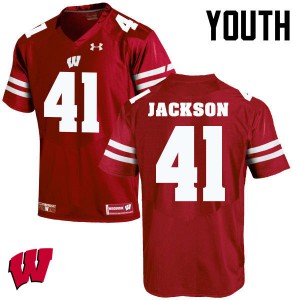 Youth Wisconsin #41 Paul Jackson Red Alumni Jerseys 575190-391