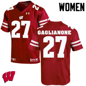 Women's Wisconsin #27 Rafael Gaglianone Red Stitched Jerseys 210176-471