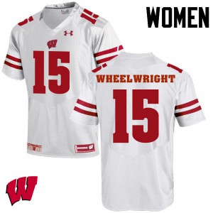 Women's Wisconsin Badgers #15 Robert Wheelwright White Football Jerseys 267170-876