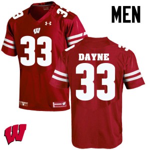 Men University of Wisconsin #33 Ron Dayne Red Alumni Jersey 129217-623