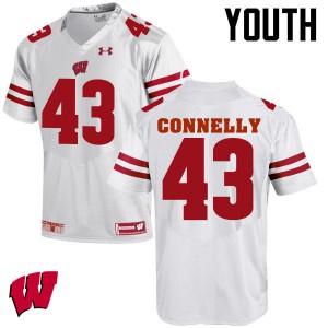 Youth Wisconsin #43 Ryan Connelly White Alumni Jersey 268804-951