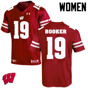 Women's UW #19 Titus Booker Red Stitched Jersey 451997-284