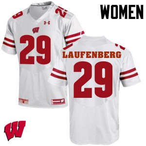 Womens University of Wisconsin #29 Troy Laufenberg White College Jerseys 909450-568