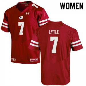 Women University of Wisconsin #7 Spencer Lytle Red Official Jerseys 451930-200