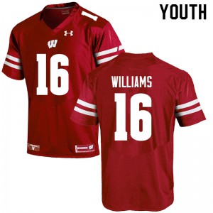 Youth UW #16 Amaun Williams Red Alumni Jerseys 874424-299